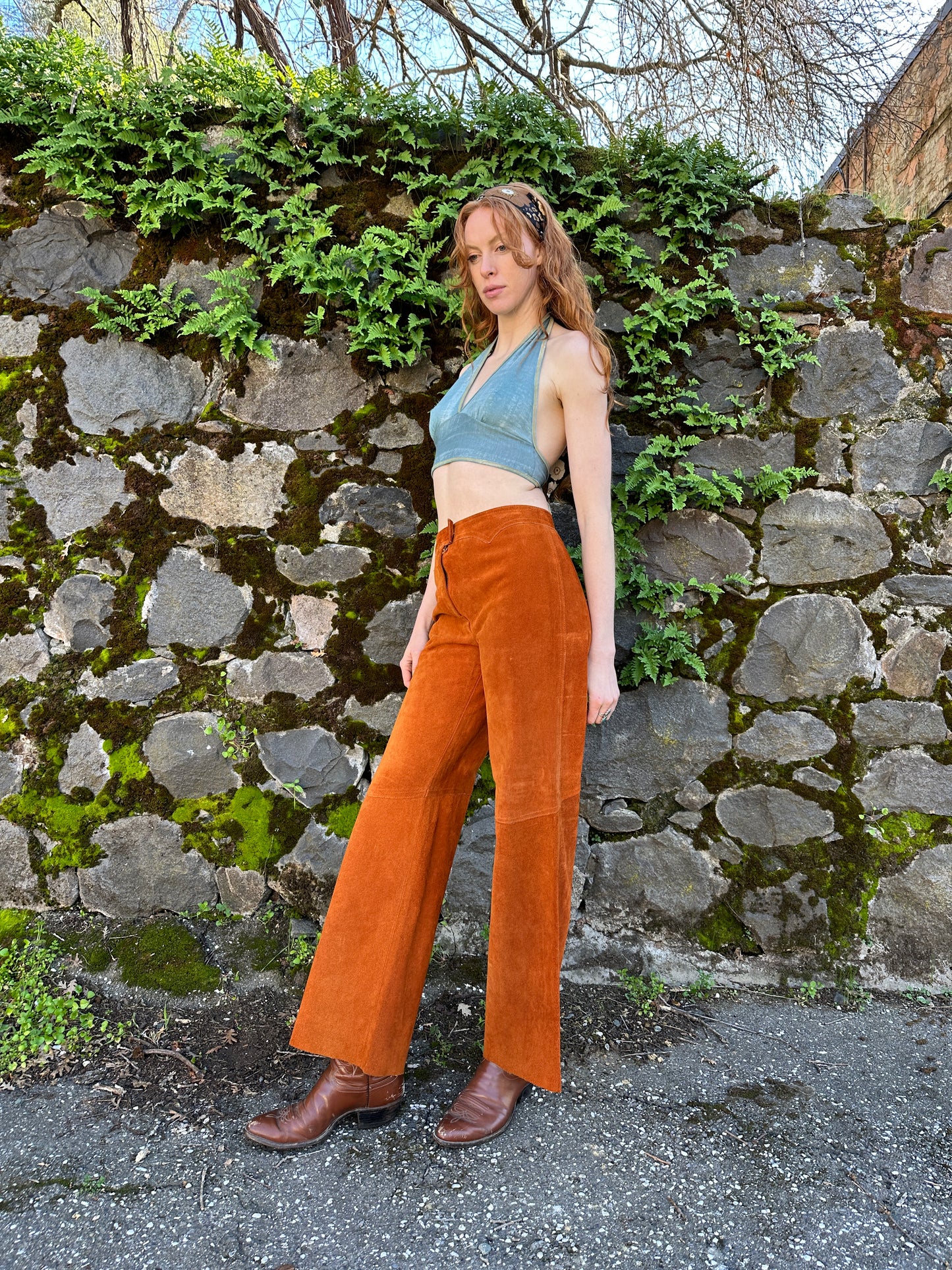 1970s Suede Pants