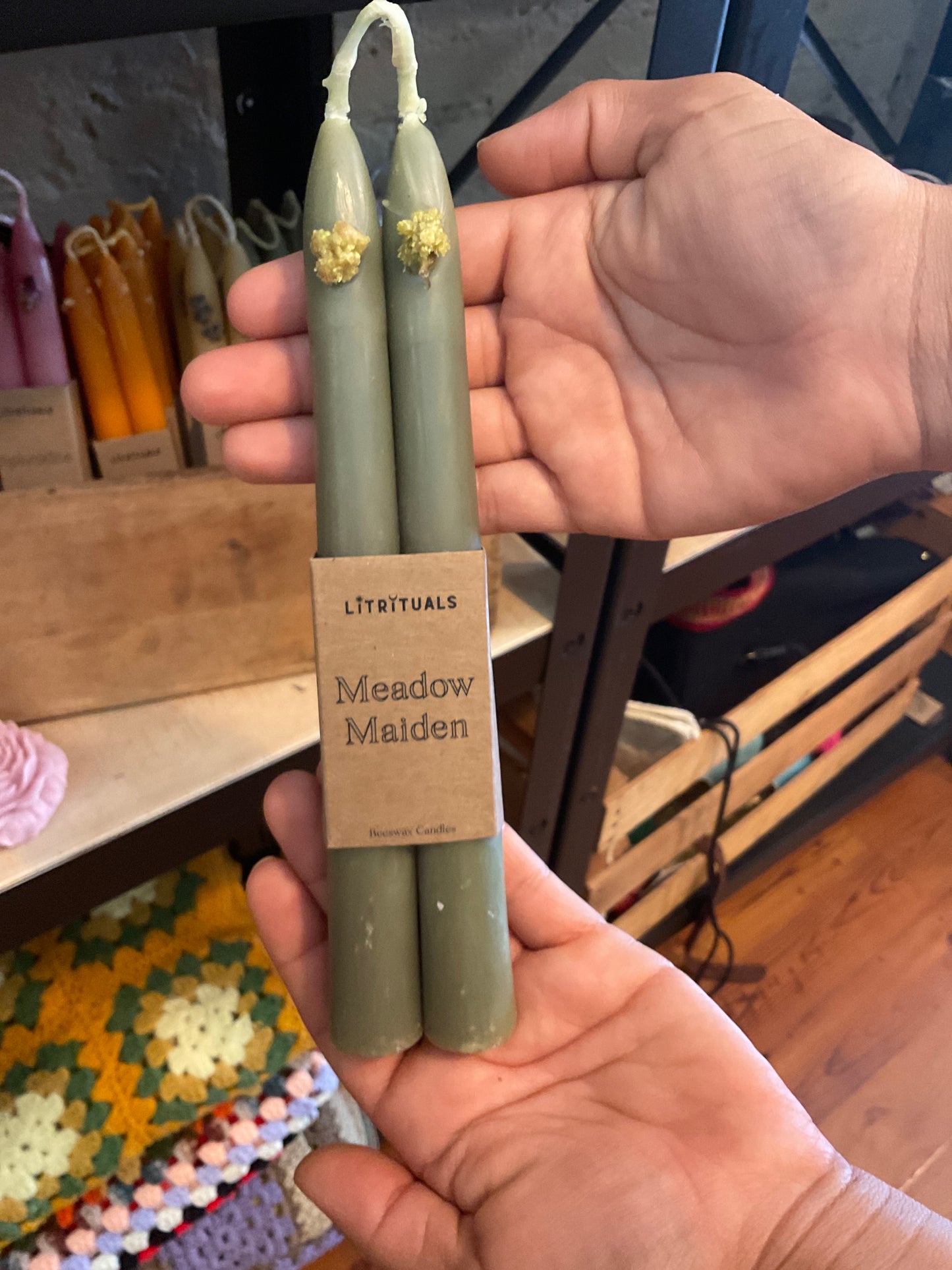 Lit Rituals Beeswax Candles MEADOW MAIDEN
