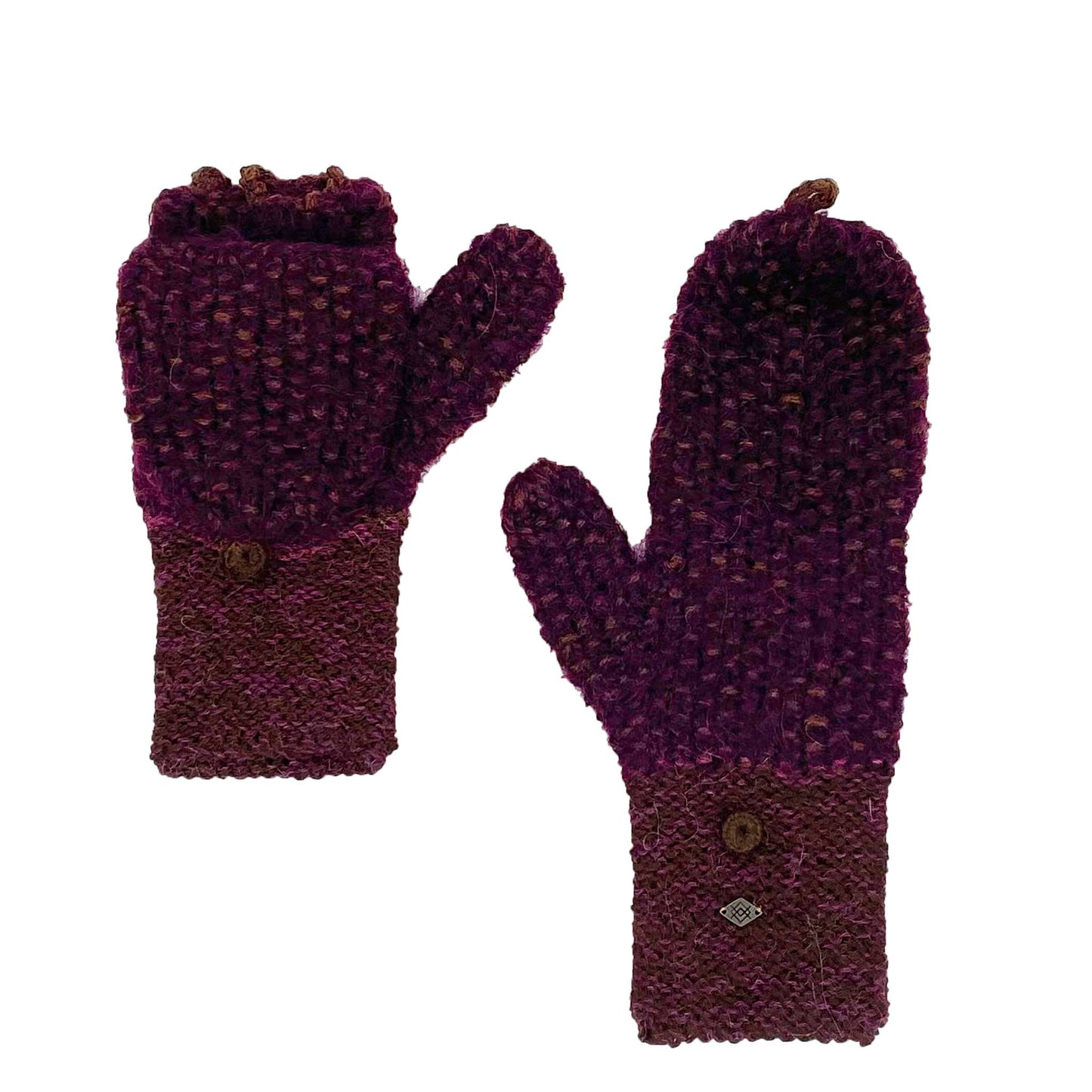 Seed Flip Top Mittens: Merlot