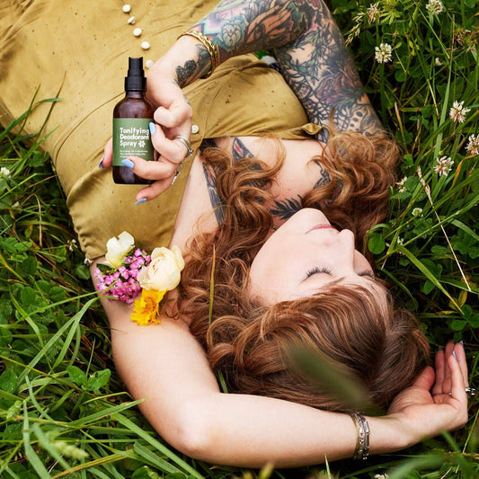 Tonifying Natural Deodorant Spray - AHA & BHA Toner: 4 oz