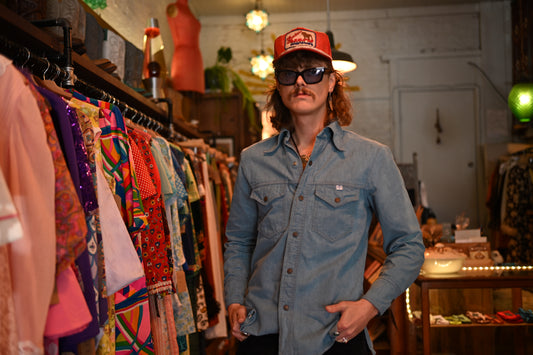 1970s Denim Snap Shirt