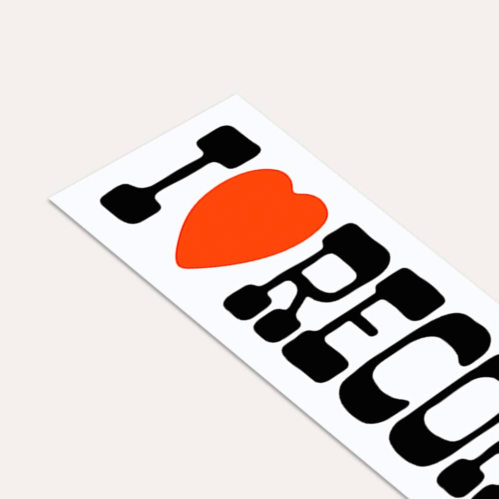 I Love Records - Bumper Sticker