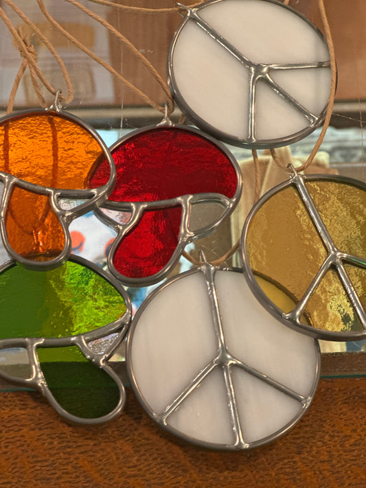 Handmade Stained Glass Ornaments