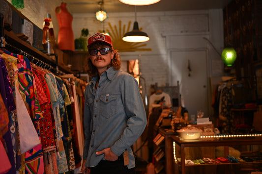 1970s Denim Snap Shirt