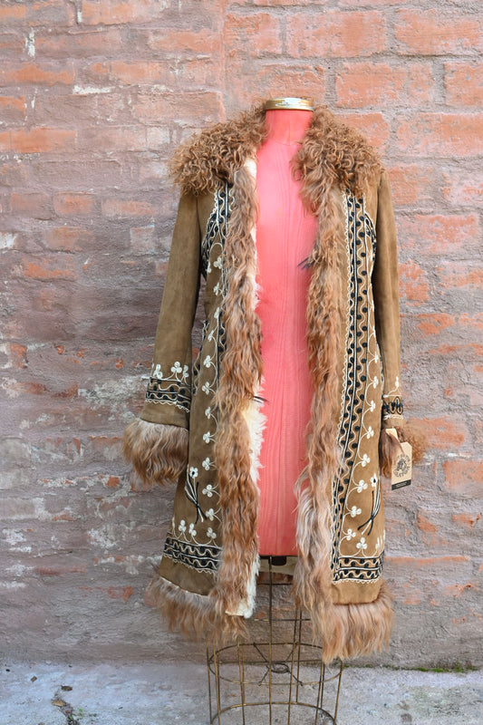 1960s Curly Lamb Afghan Jacket