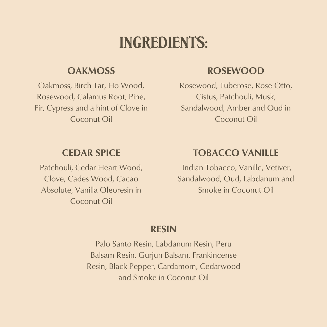 Scent's of the Earth - Natural Perfumes: Tobacco Vanille