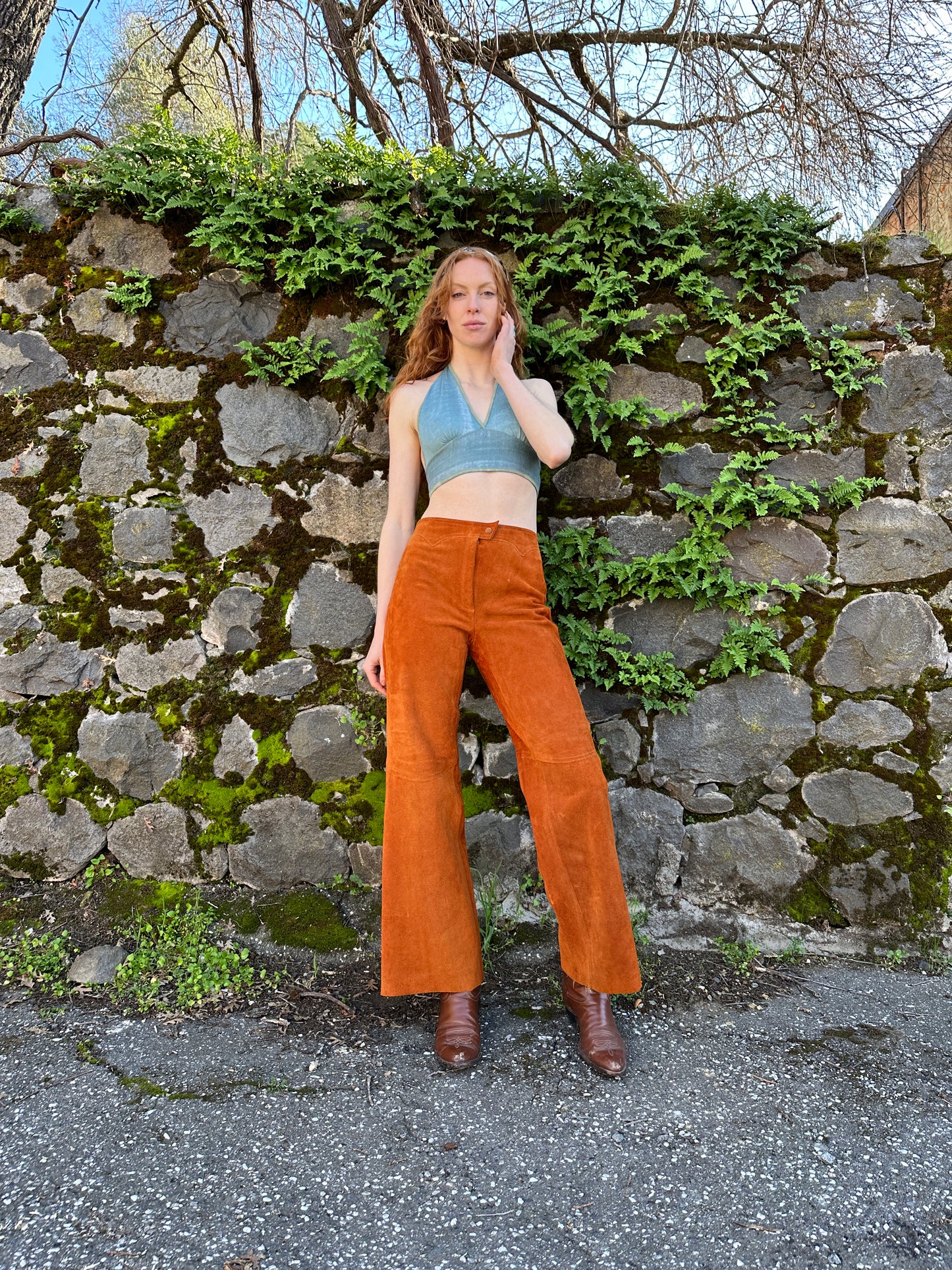 1970s Suede Pants