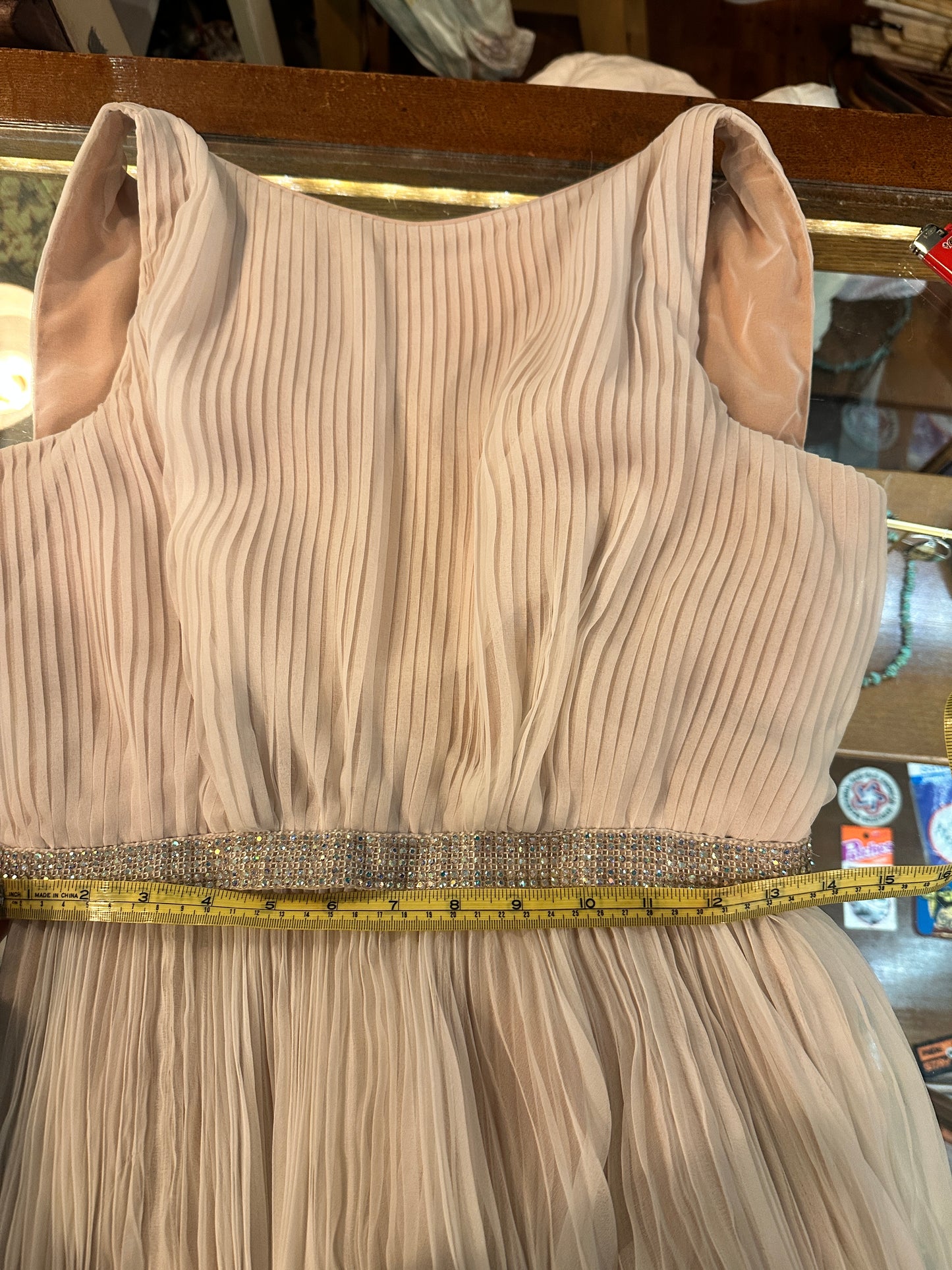 1960’s Pleated Chiffon Cocktail Dress
