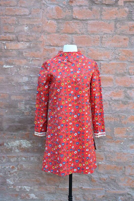 1960s Novelty Print Dress