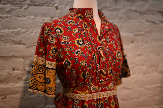 Red Paisley Dress