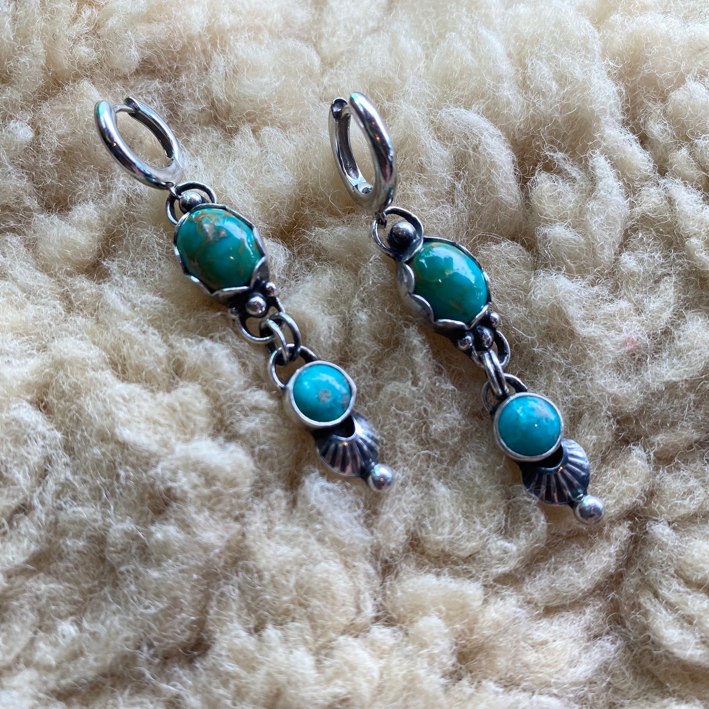 Ear hugger 2 Stone Drop Earings