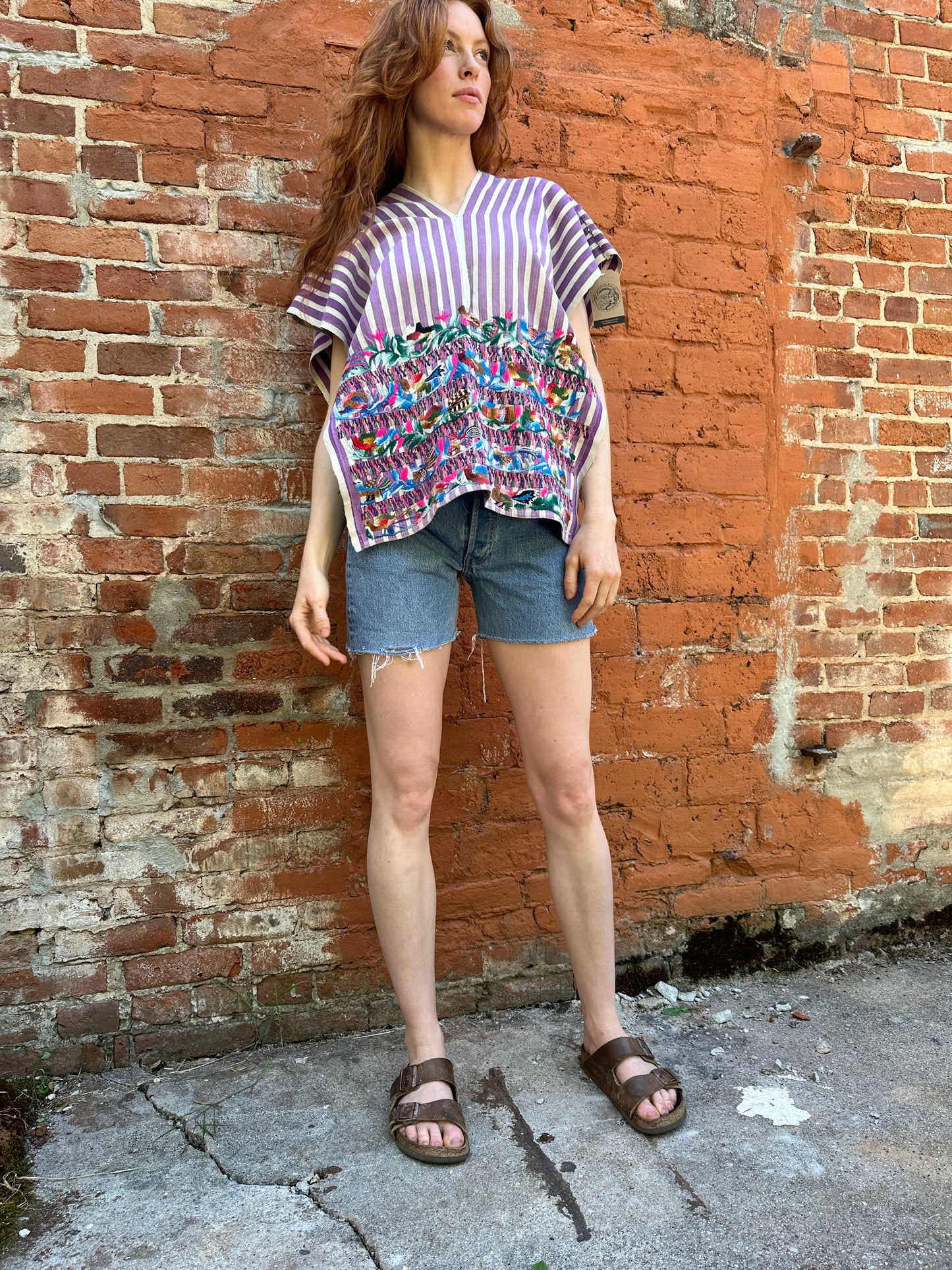 1950s-60s Embroidered Guatemalan Huipil