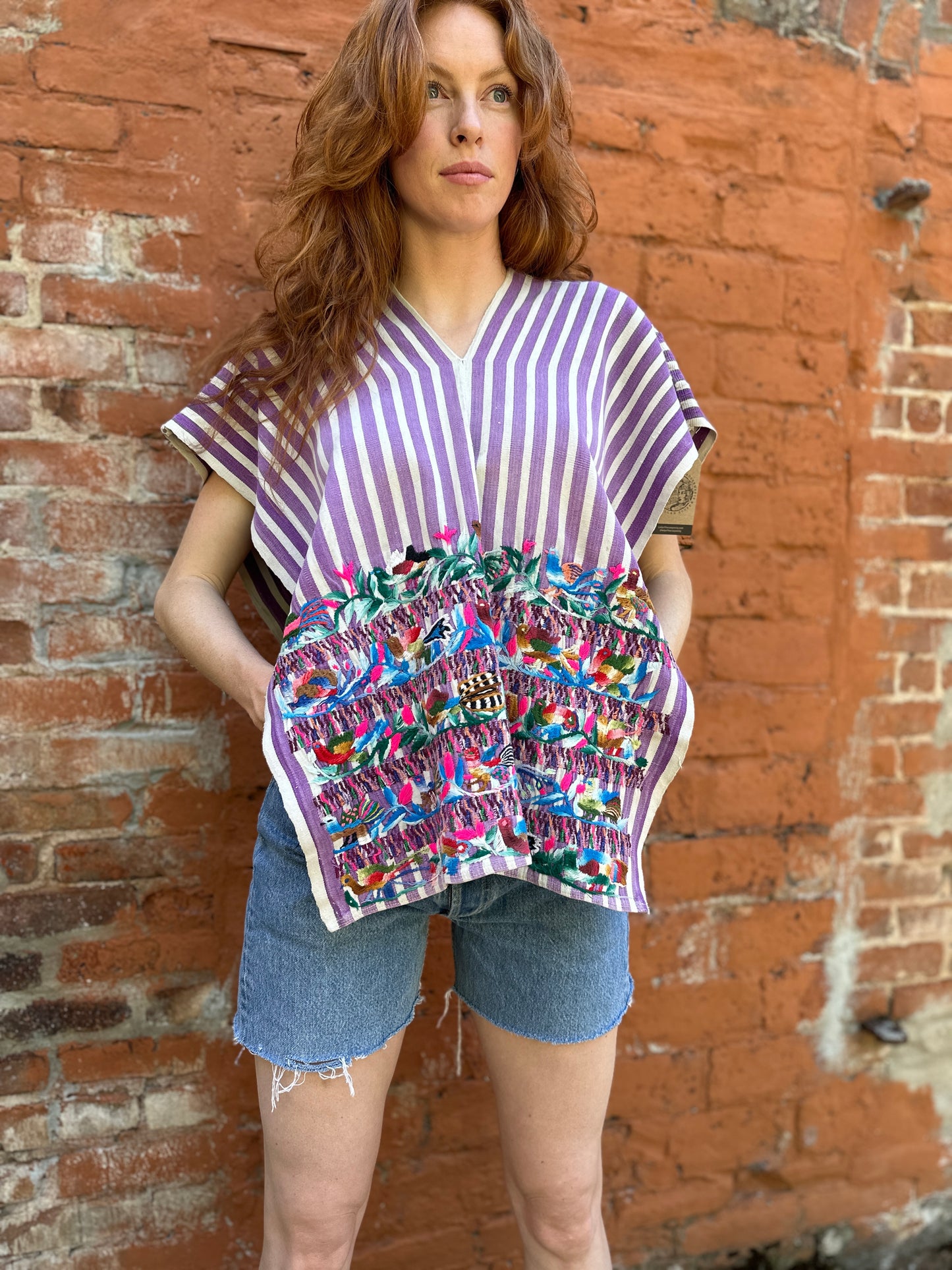 1950s-60s Embroidered Guatemalan Huipil