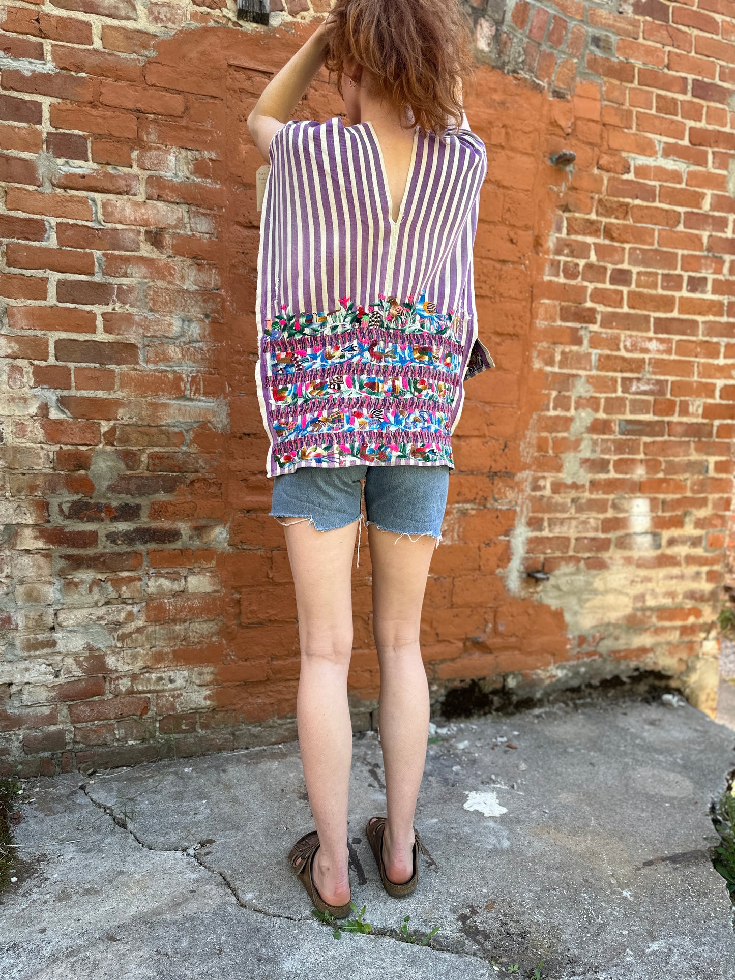 1950s-60s Embroidered Guatemalan Huipil