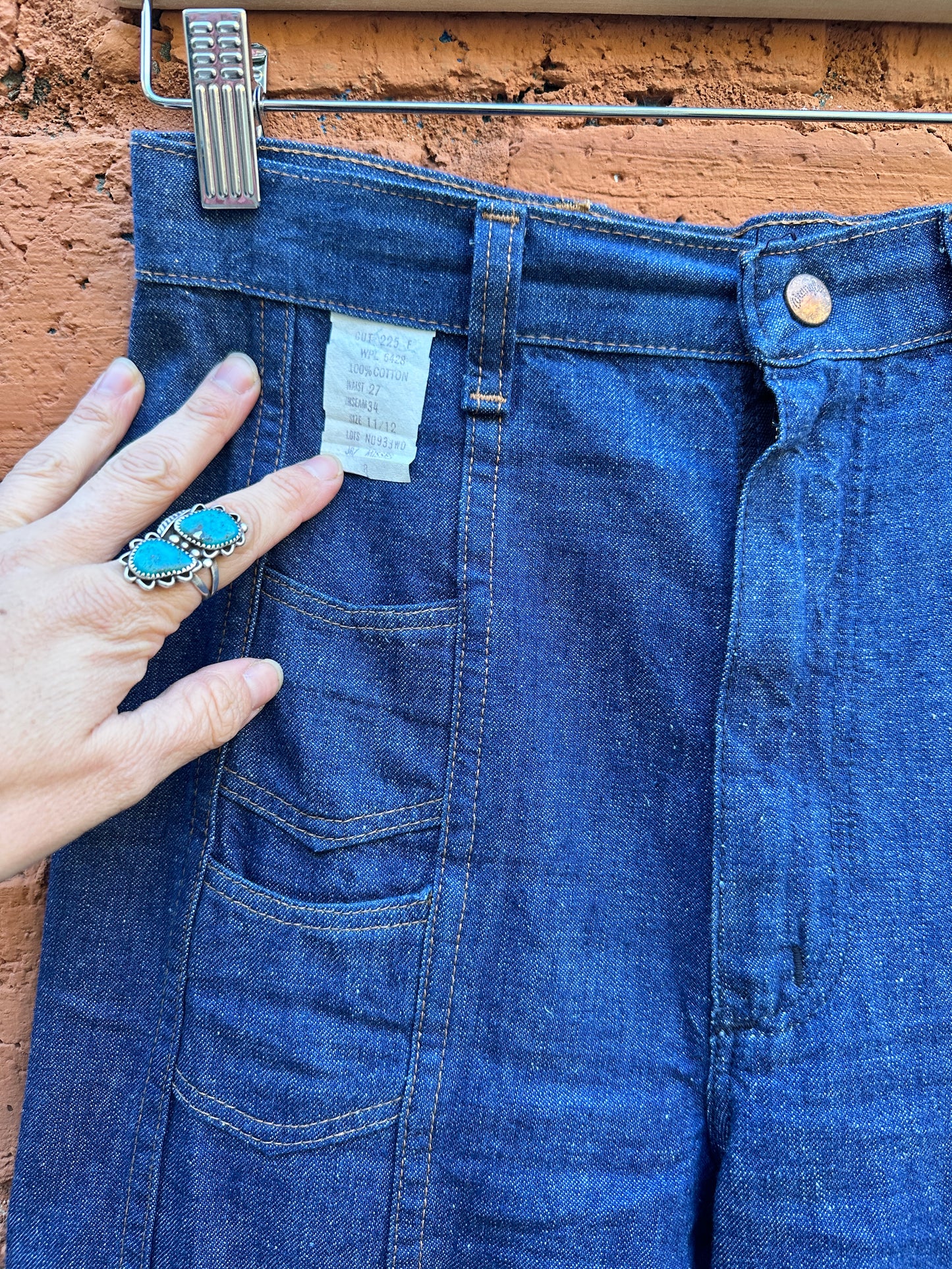 1970s Deadstock Wrangler Wide Leg Bellbottom Jeans