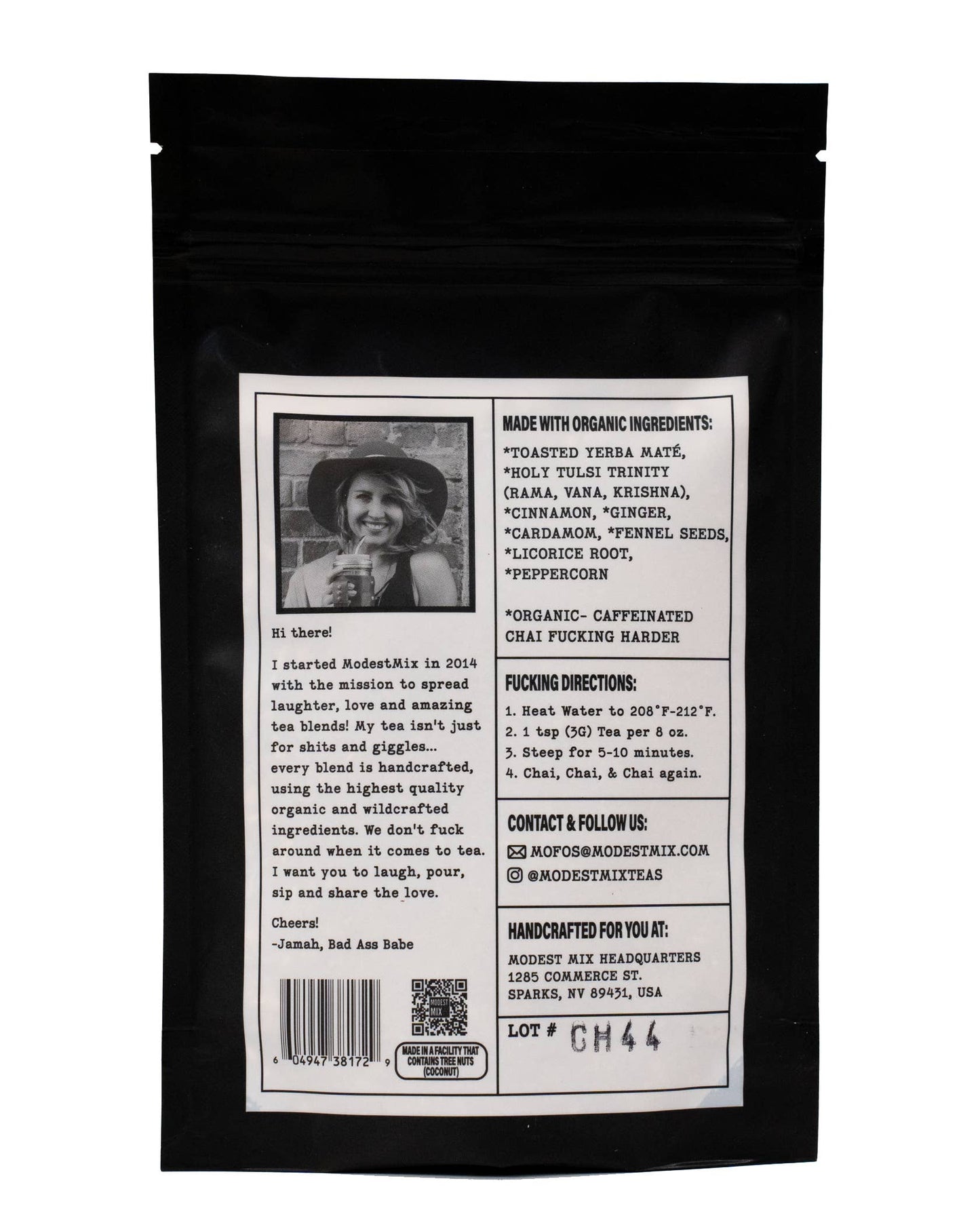 Chai Fucking Harder: caffeinated chai loose leaf tea blend