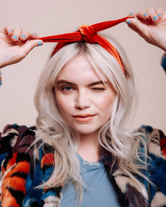 Velvet Sienna Scarf Tie