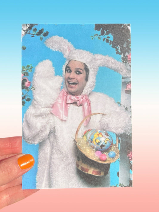 POSTCARD Ozzy Bunny