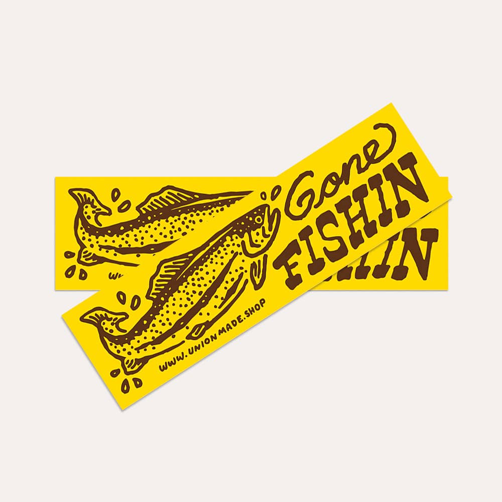 Bumper Sticker - Gone Fishin