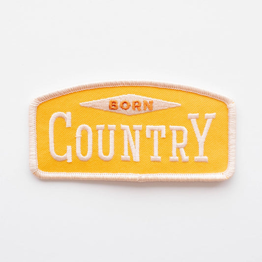 Born Country Embroidered Iron on Patch: Yes