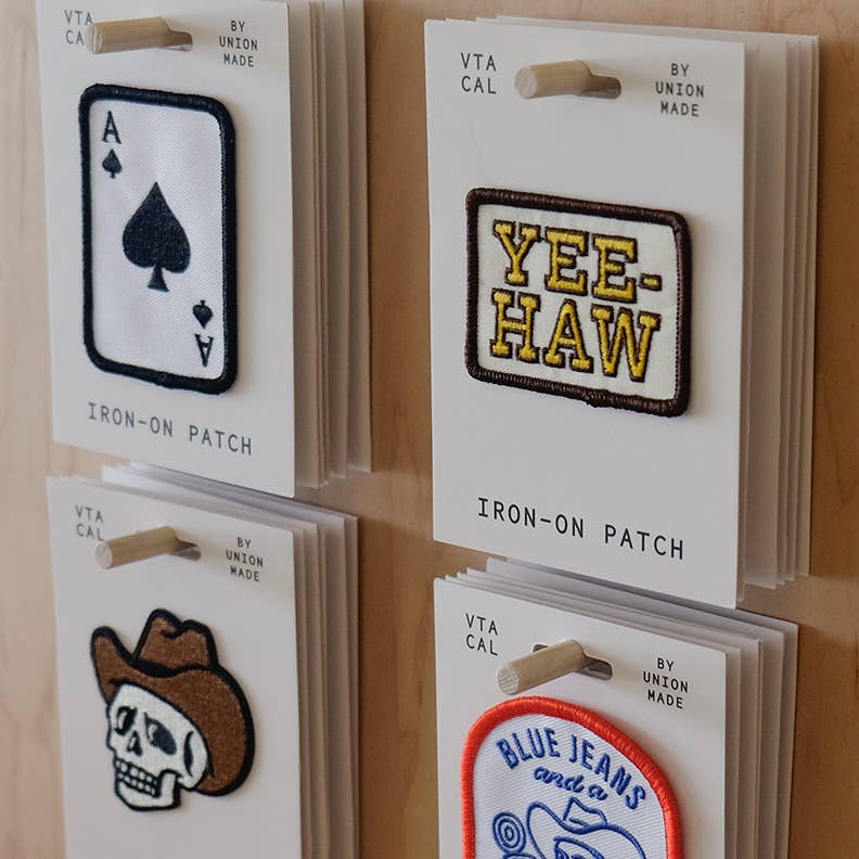 Yee-Haw Embroidered Iron on Patch - Western: Yes