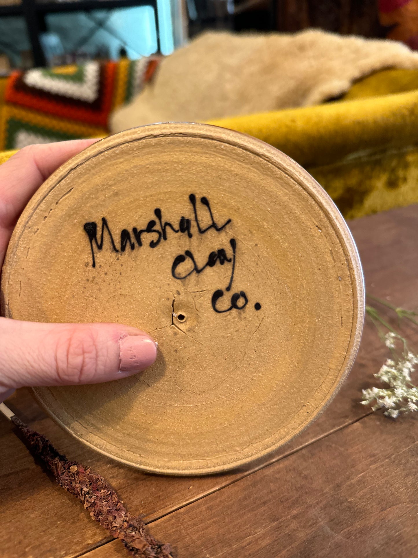 Cinnamon Incense Dish by Marshal Clay Co.