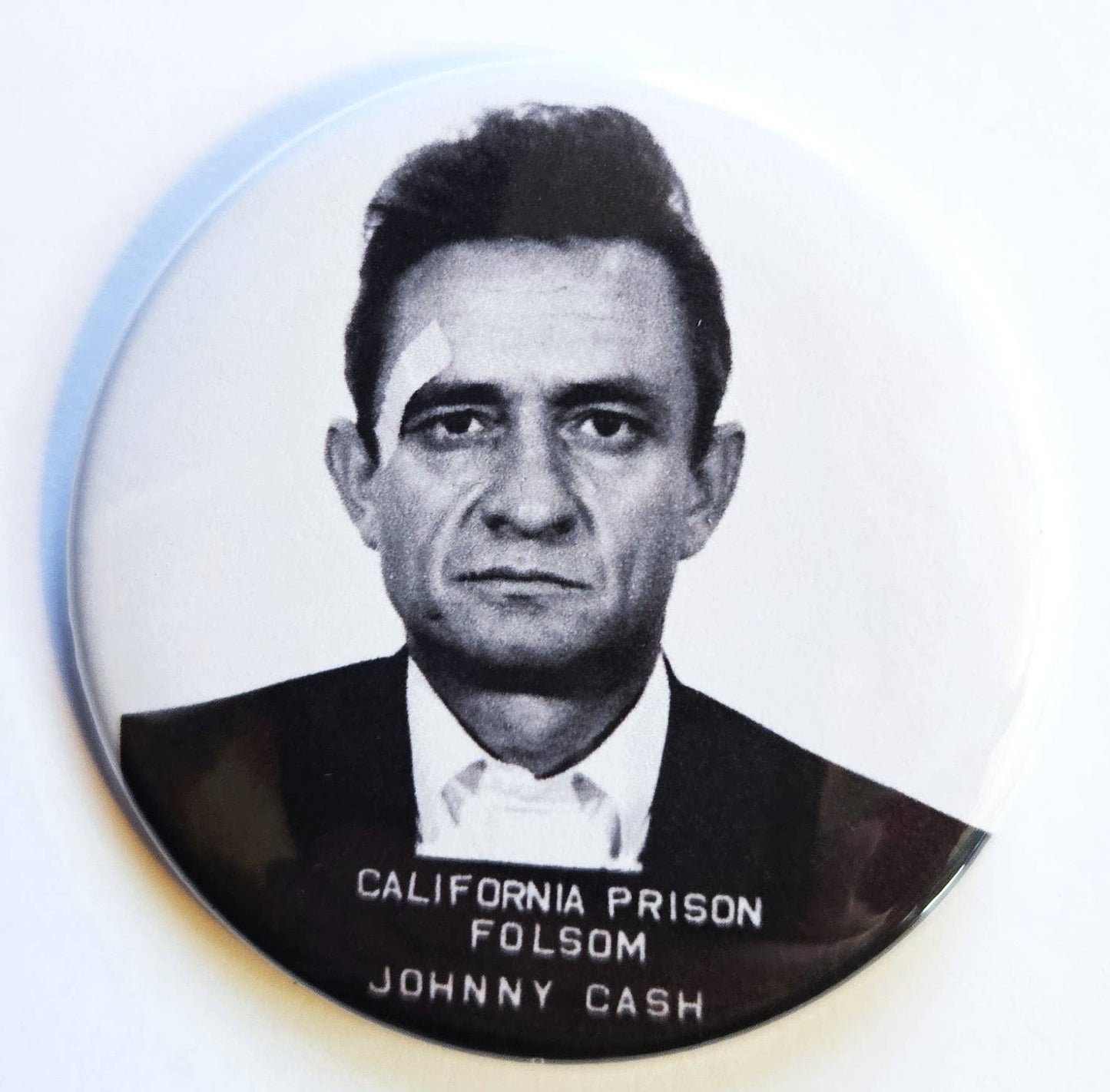 Celebrity Mug Shot Buttons Magnets & Bottle Openers.: Jimi Hendrix / 1.25" Small Button