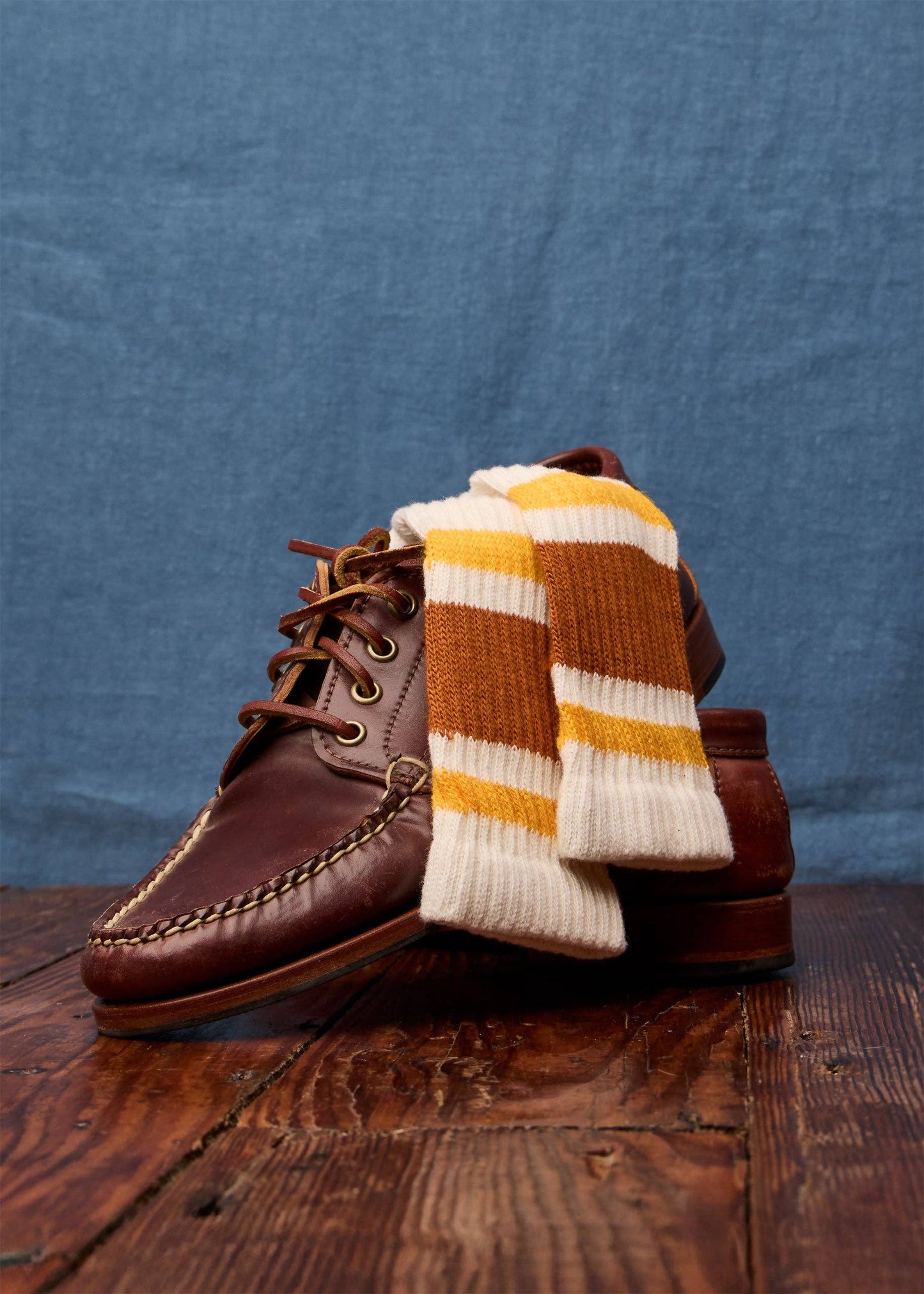 The Retro Stripe: Royal/red / One Size