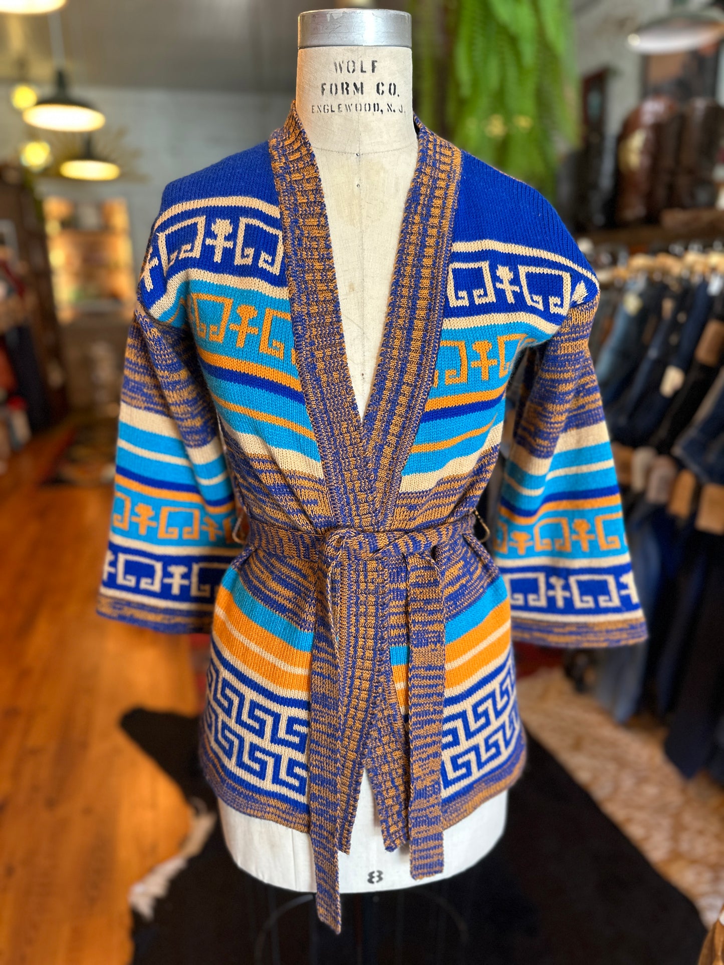 1970s Space Dye Wrap Sweater