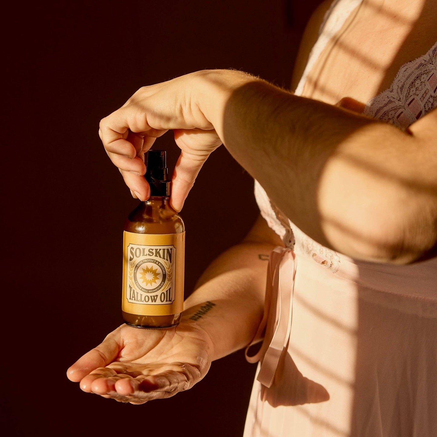 Solskin Grass Fed Suet Tallow Body Oil
