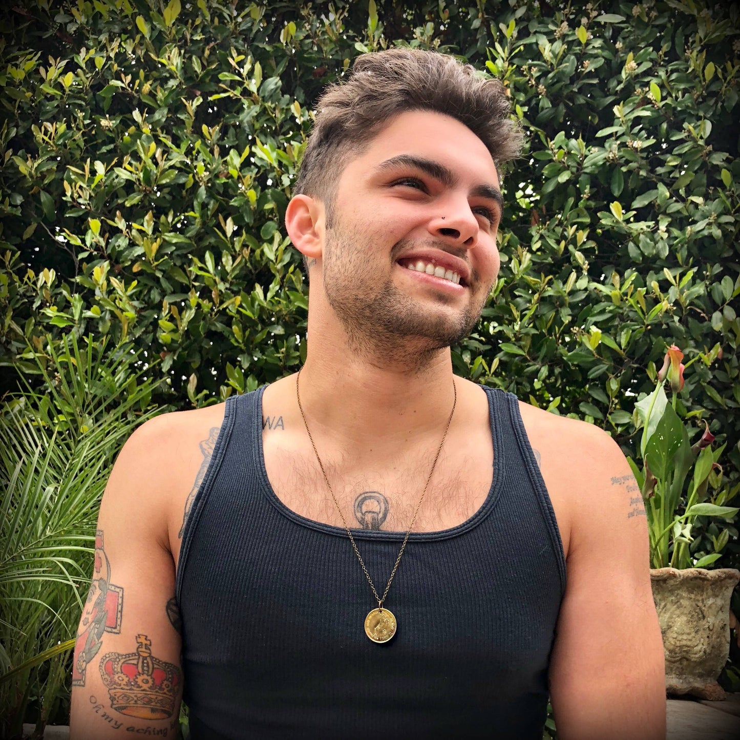 Aries Zodiac Sign Necklace, Astrology Token, Coin Necklace: Aries