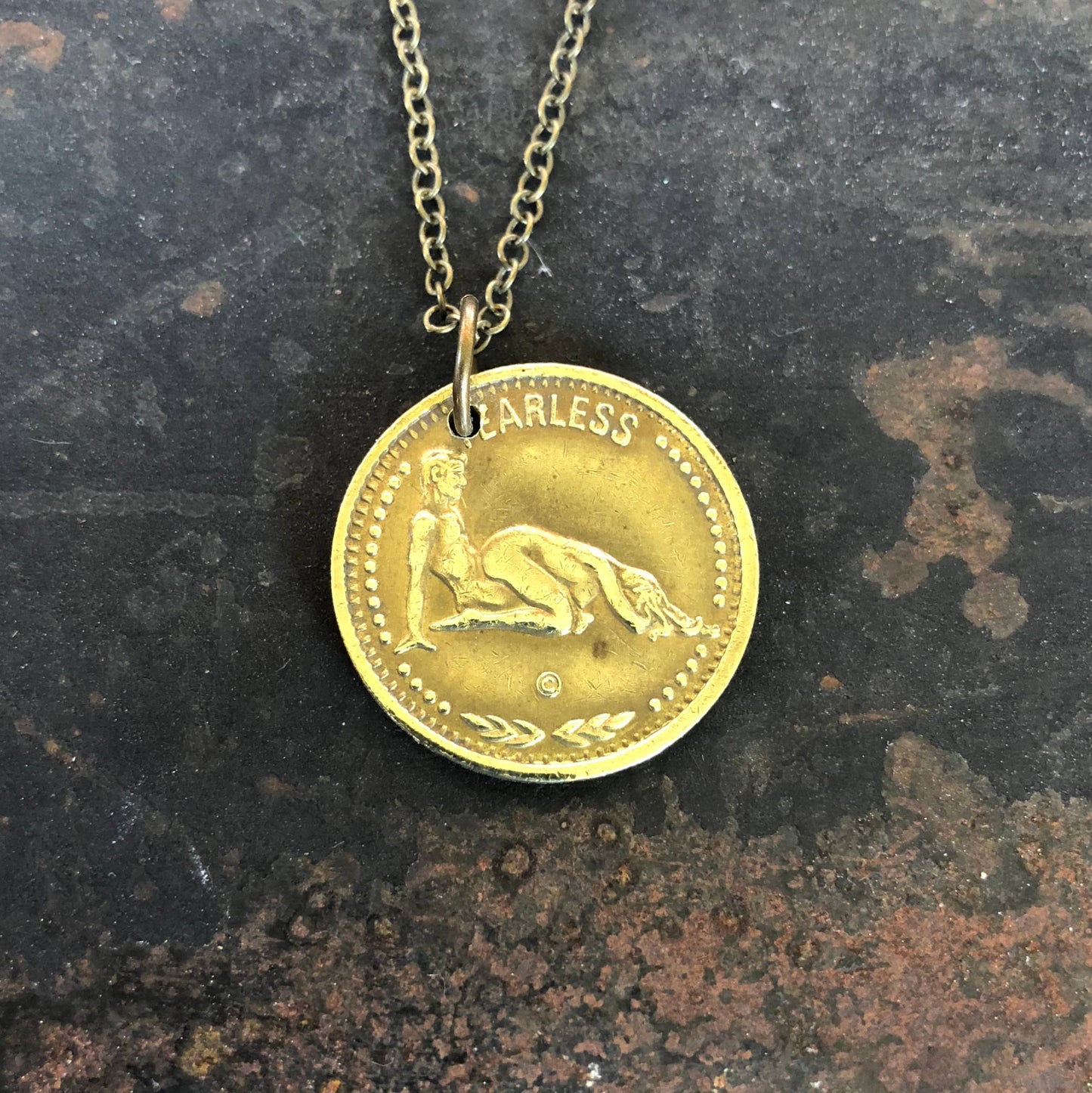 Aries Zodiac Sign Necklace, Astrology Token, Coin Necklace: Aries