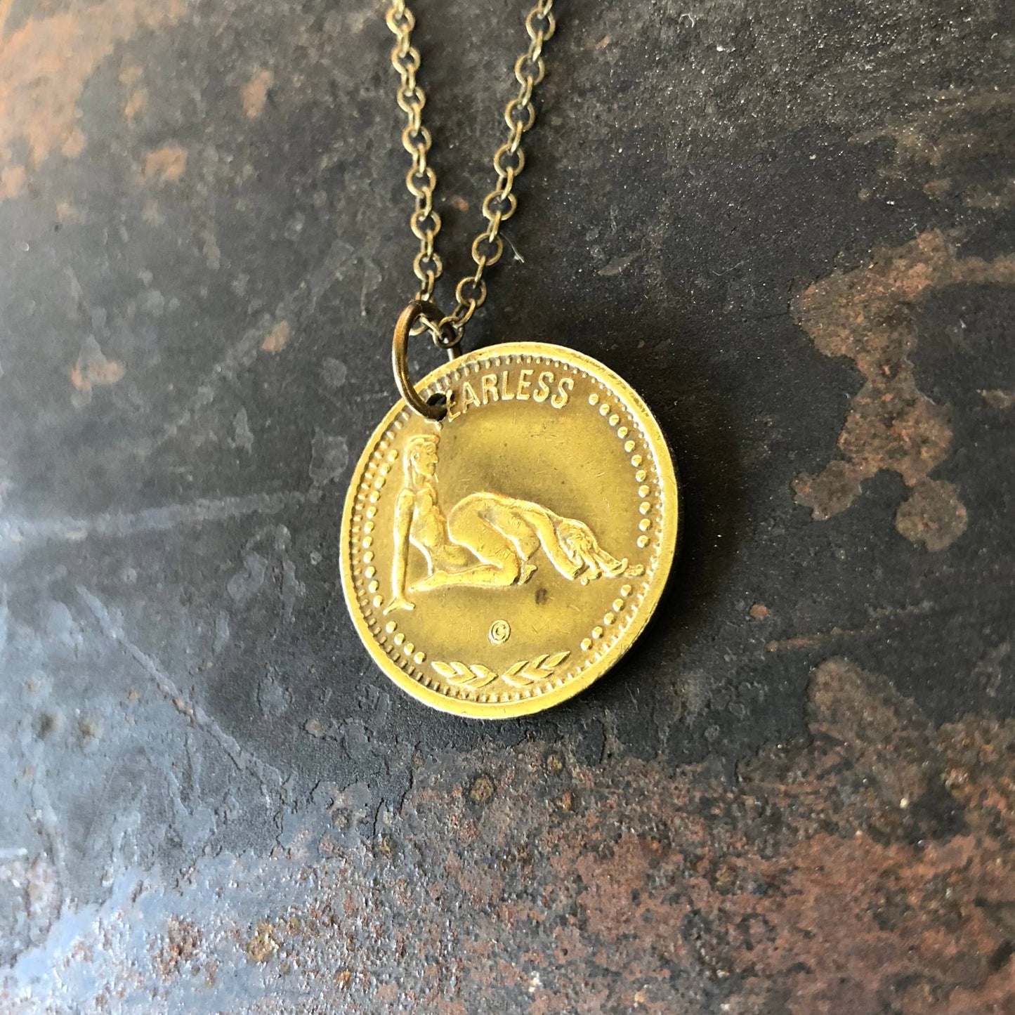 Aries Zodiac Sign Necklace, Astrology Token, Coin Necklace: Aries