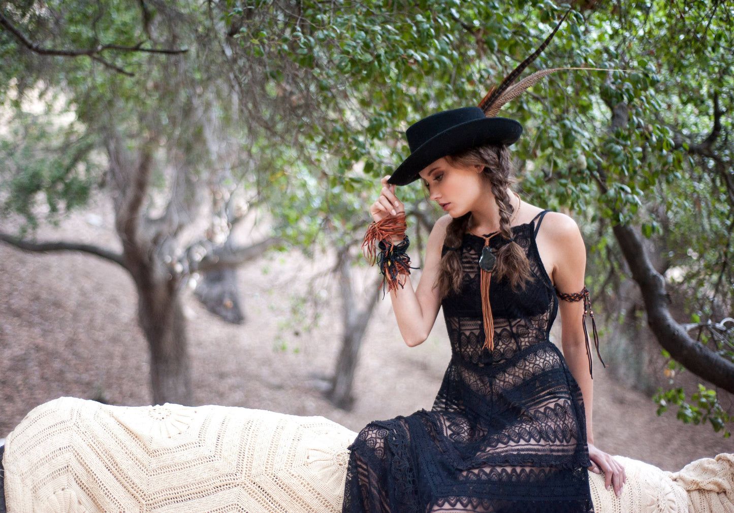 Leather Wrap Accessory - Black, Chocolate Brown & Rust Band: Black, Chocoloate, & Rust