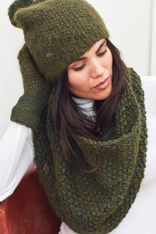 Seed Flip Top Mittens: White