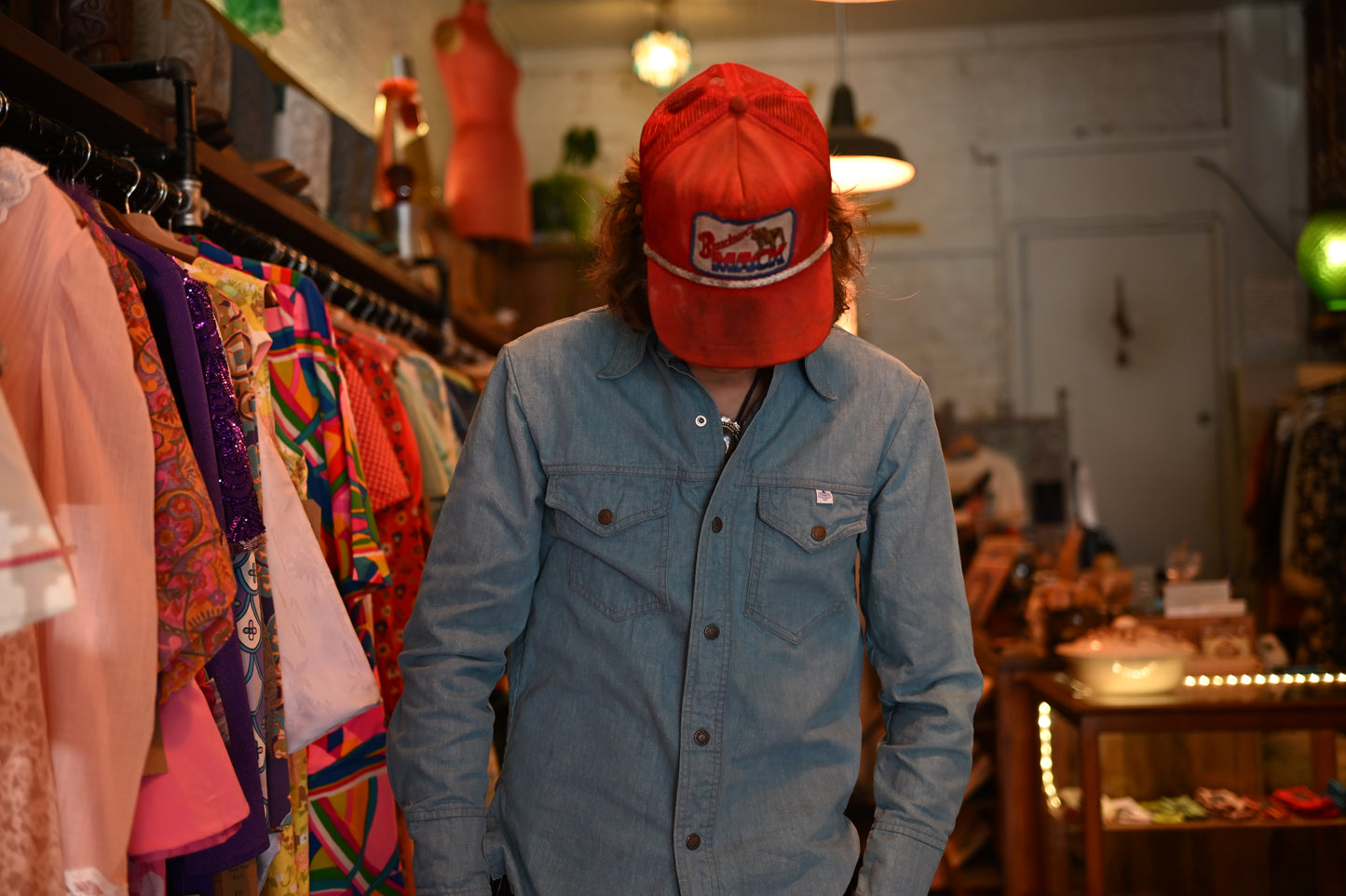 1970s Denim Snap Shirt