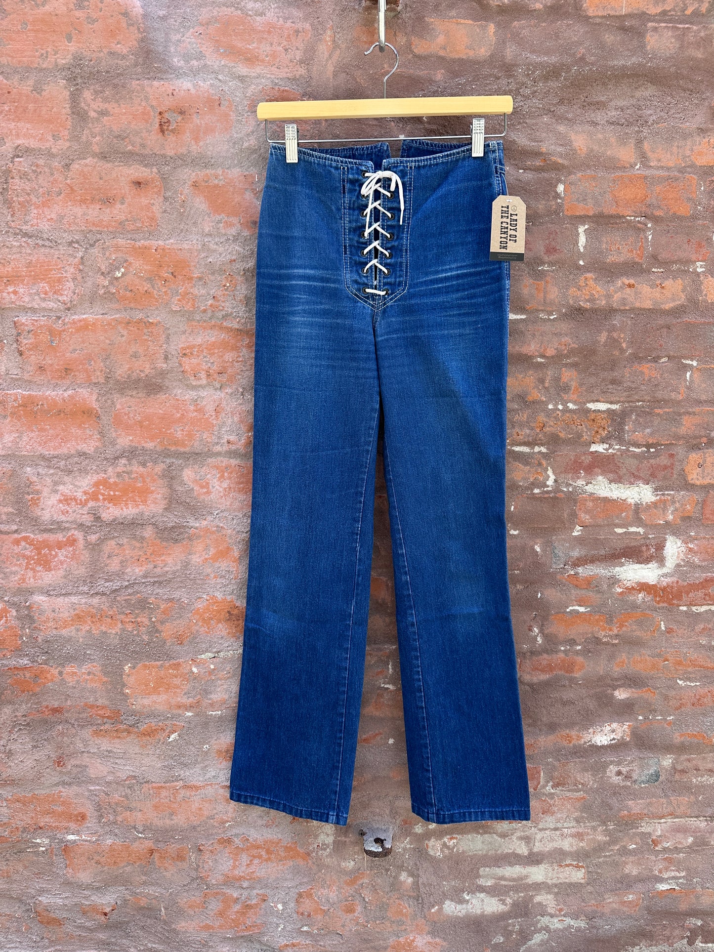 Rag City Blues Lace Front High Waist Jeans