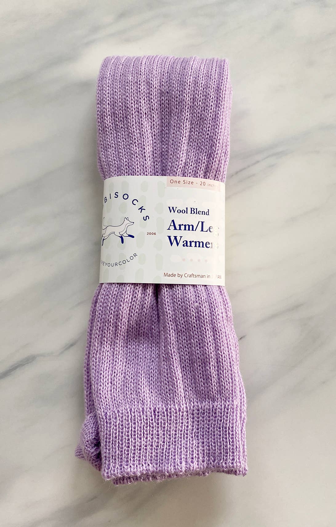 Wool Blend Arm Warmers / Leg Warmers: Powder Blue / One Size (20 inches)
