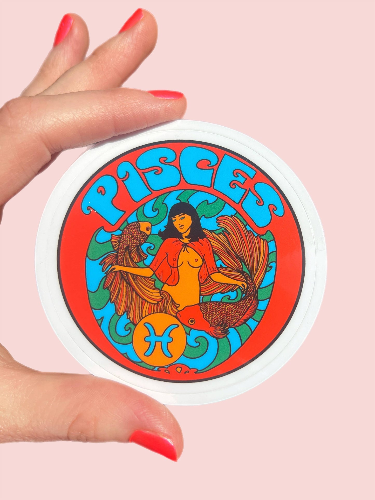 Zodiac Pisces STICKER 3 Inch
