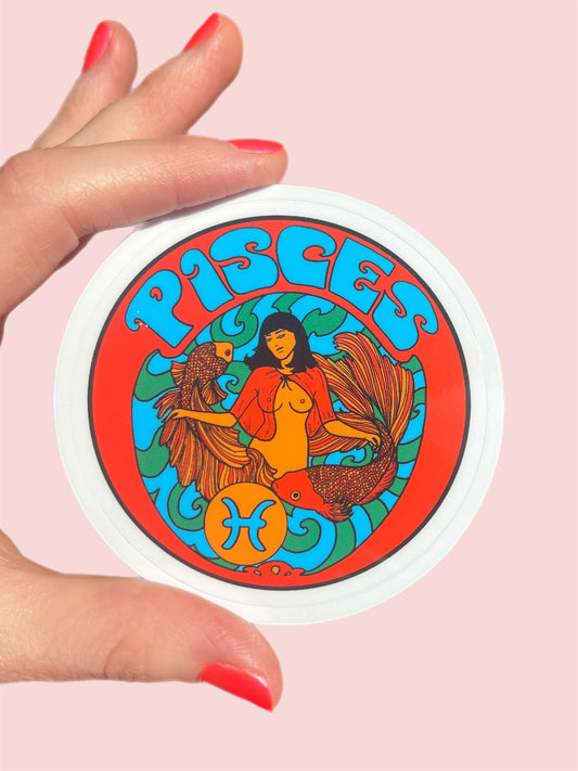 Zodiac Pisces STICKER 3 Inch