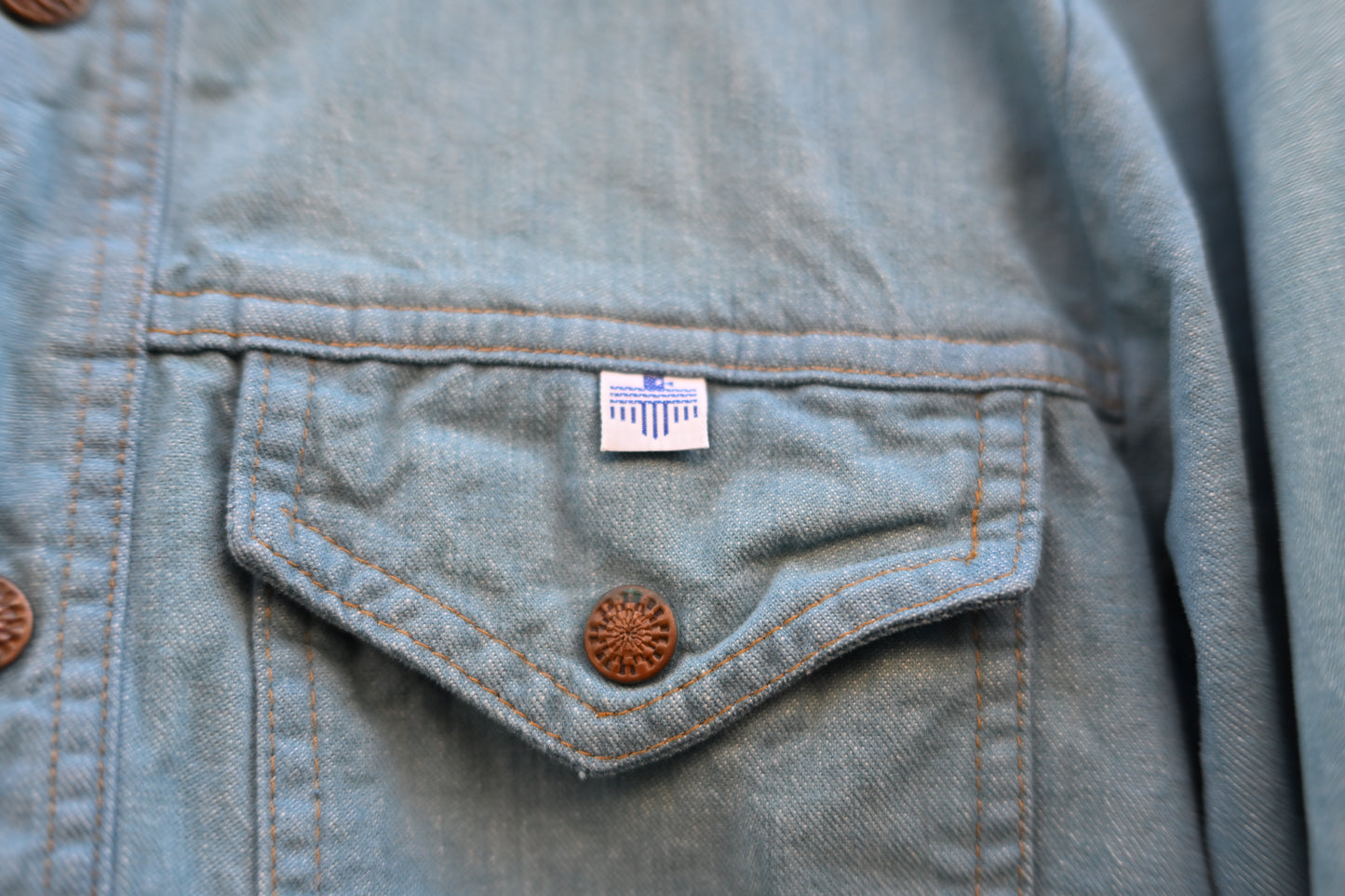 1970s Denim Snap Shirt