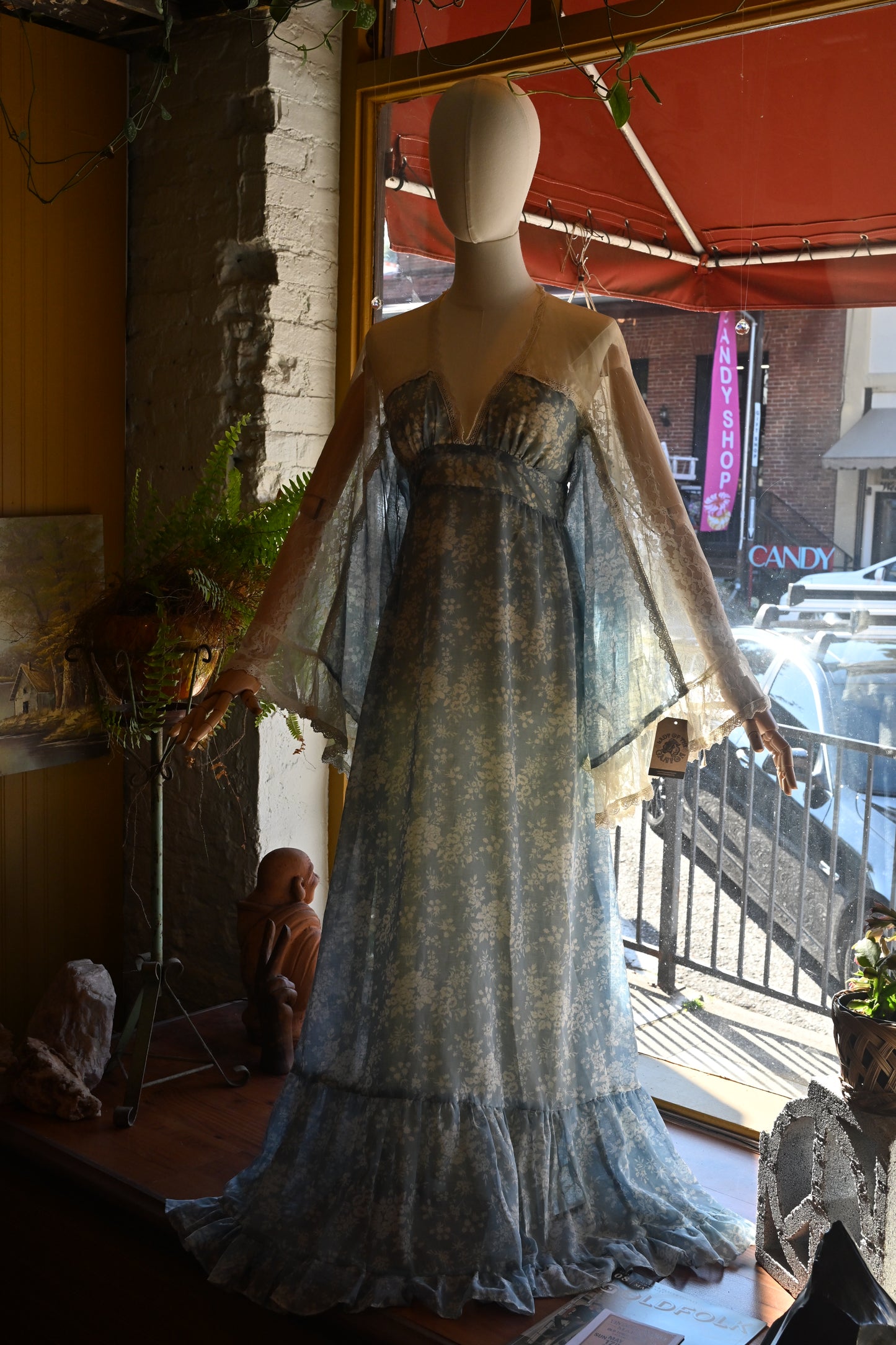 Gunne Sax Angel Sleeve Dress