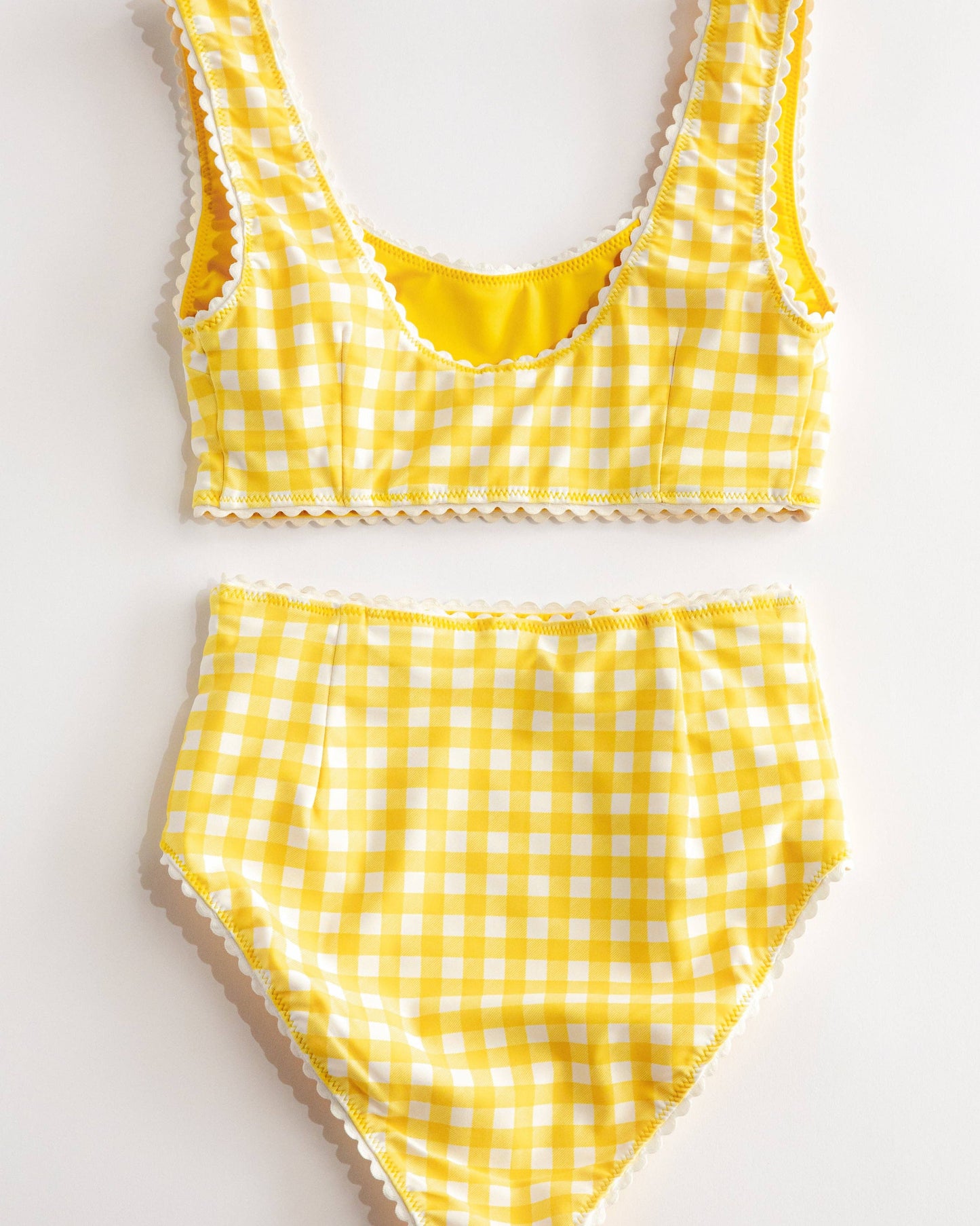Yellow Gingham Bikini Bottom