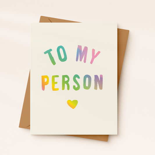 To My Person Card | Valentine’s Day Card | Galentine's Card