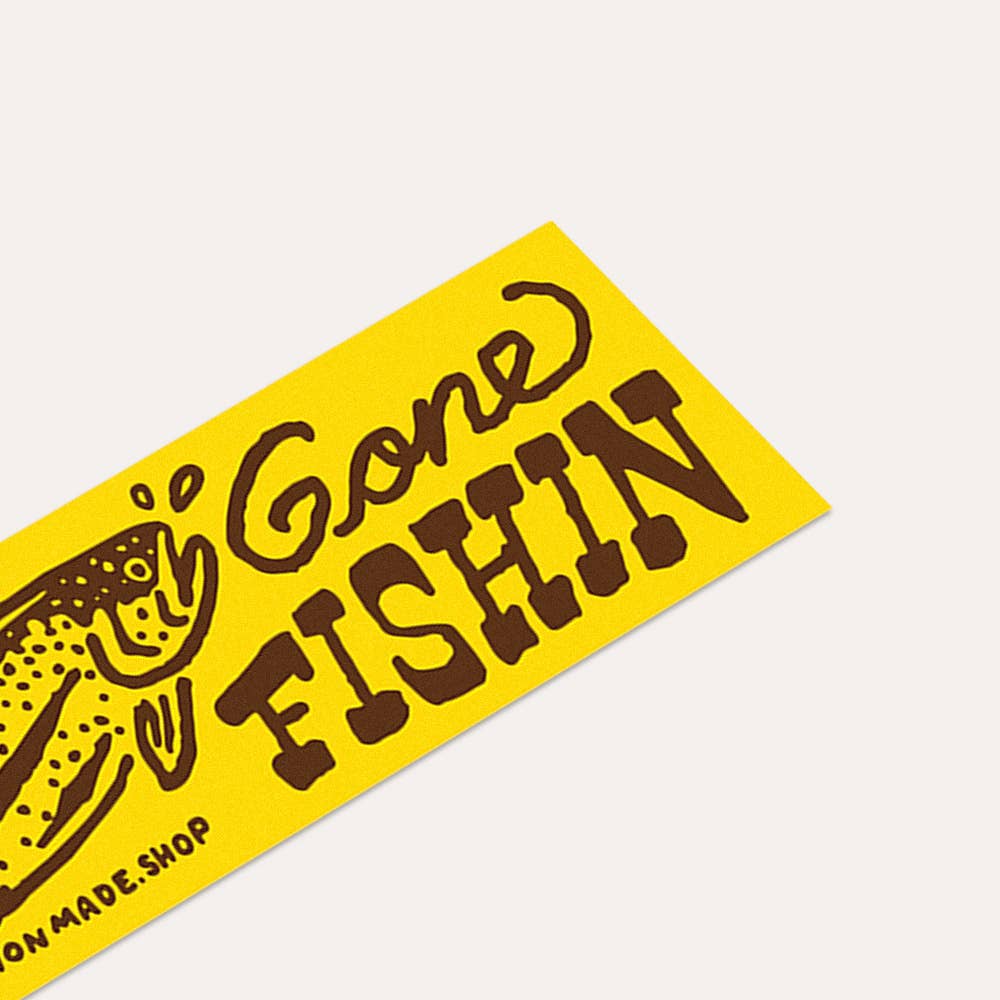 Bumper Sticker - Gone Fishin