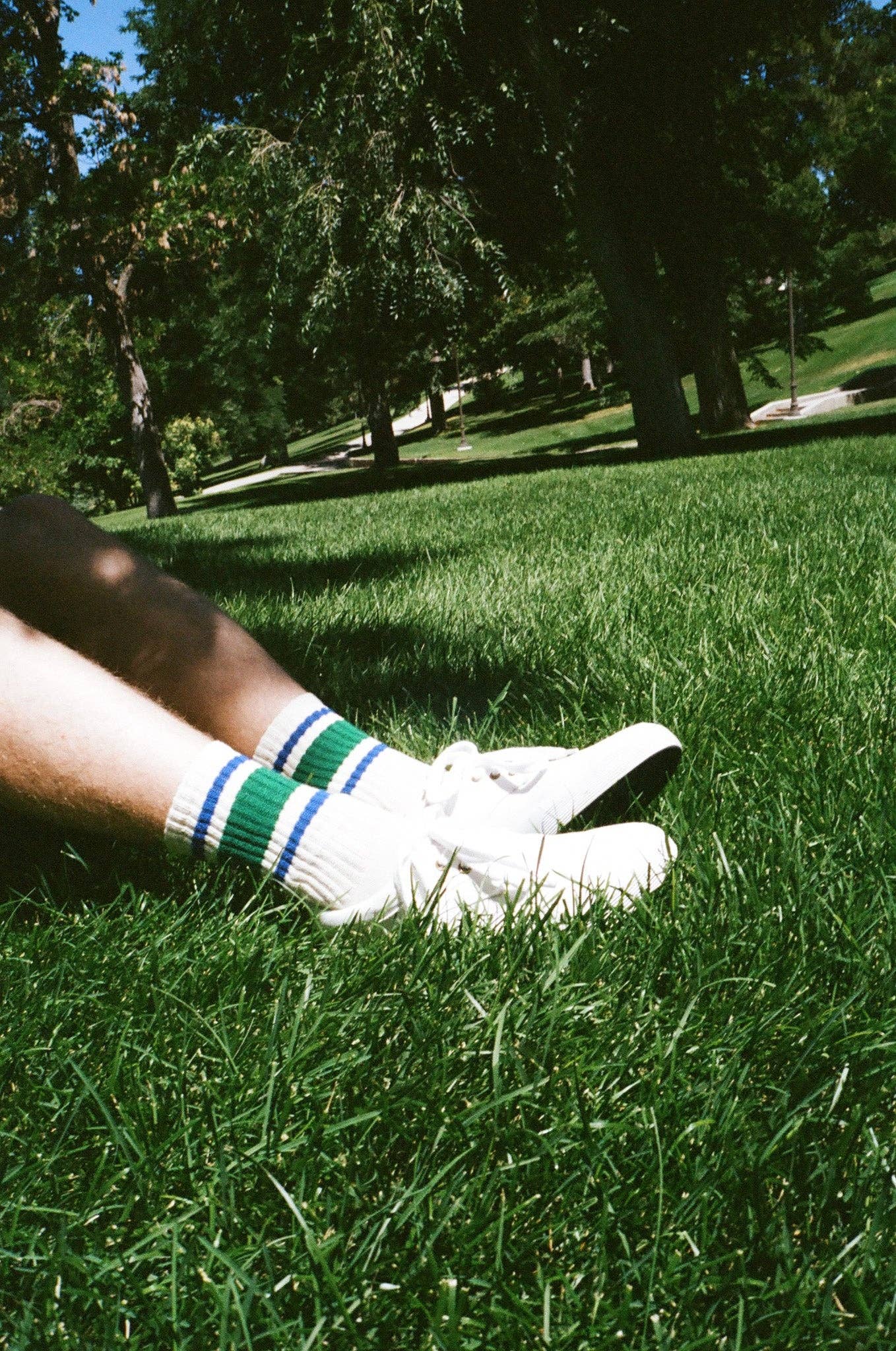 The Retro Stripe: Texas orange/gold / One Size