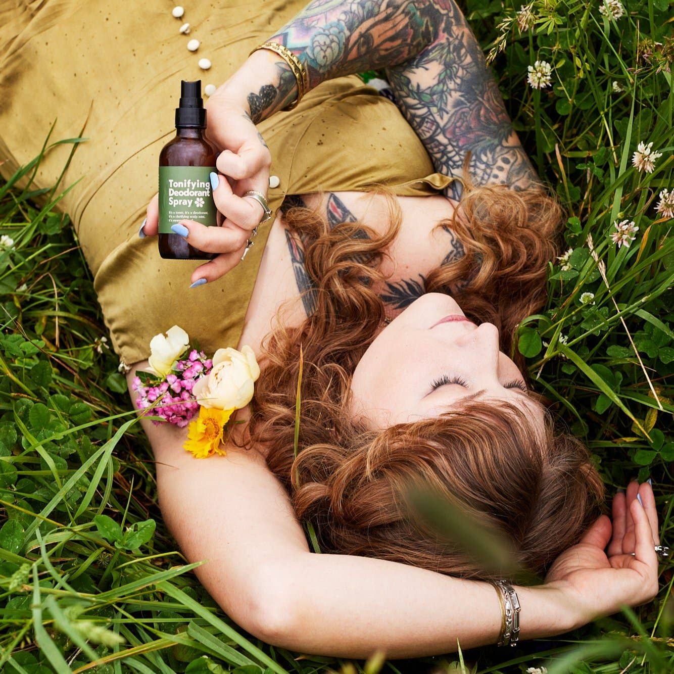 Tonifying Natural Deodorant Spray - AHA & BHA Toner: 4 oz