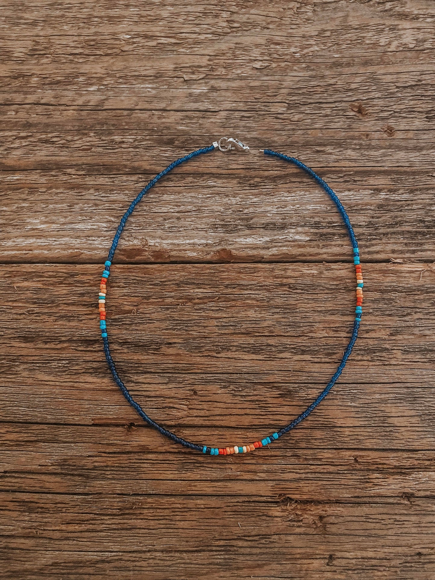 Ocean Blue Genuine Navajo Beaded Choker