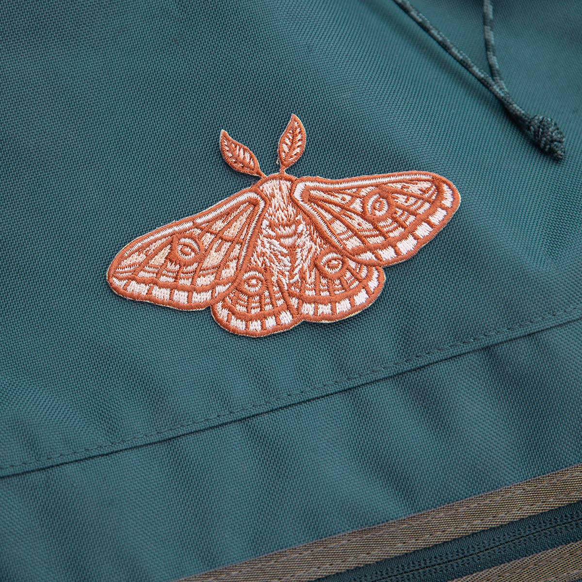 Emperor Moth Embroidered Patch, Iron on Patch