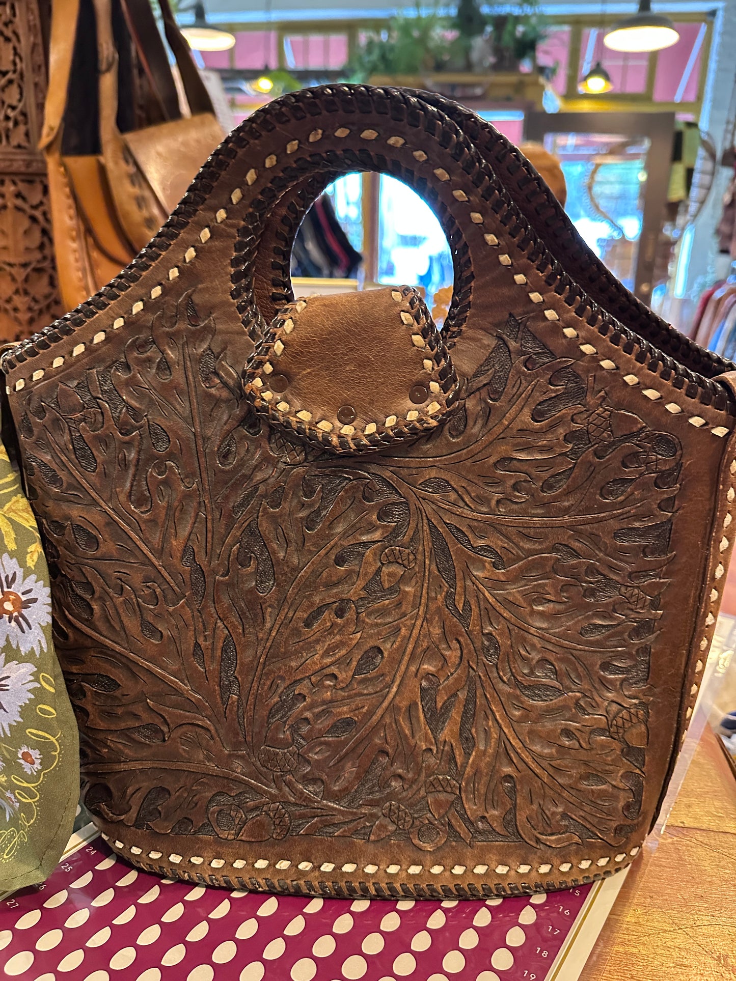 Judy Leather Tooled Purse